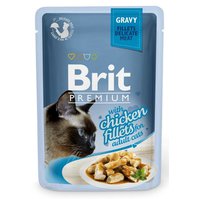 Brit Premium Cat kaps. Delicate Fillets in Gravy with Chicken 85 g