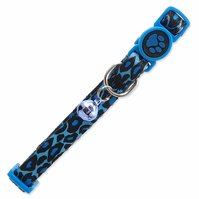 Obojek Active Cat nylon XS leopard modrý 1x19-31cm-KS