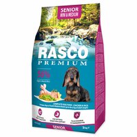 Krmivo Rasco Premium Senior Mini & Medium kuře s rýží 3kg-KS