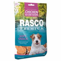 Pochoutka Rasco Premium kuře a treska, sushi 80g-KS