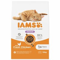 Krmivo IAMS Cat Adult/Senior Hairball Chicken 10kg -PALETA