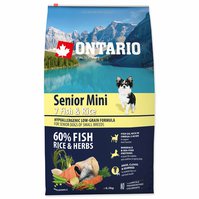 Krmivo Ontario Senior Mini Fish & Rice 6,5kg-KS - akce