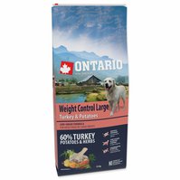 Krmivo Ontario Large Weight Control Turkey & Potatoes 12kg-KS