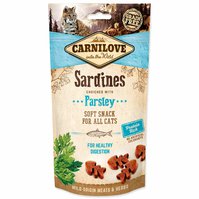 Pochoutka Carnilove Cat Soft Snack sardinky s petželí 50g-KS