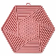 Podložka lízací Epic Pet Lick&Snack hexagon světle růžový 17x15cm-KS