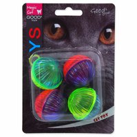 Hračka Magic Cat míček lesklý plast se zvukem 3,75cm 4ks-KS