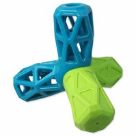 Hračka Dog Fantasy geometrická pískací modro-zelená 12,9x1,2x10,2cm-KS