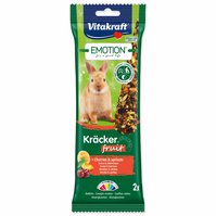 Tyčinky Vitakraft Emotion Kracker králík, s ovocem 2ks-KS