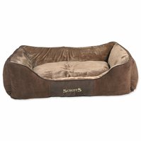 Pelech Scruffs Chester Box Bed čokoládový XL 90x70cm-KS