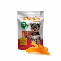 Sušené kuřecí mini proužky pro štěňata, 50 g, mini masový stěněcí pamlsek (Puppies Chicken Mini Strips Meat Snack)