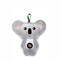 Koala, pískací hračka z pevné textilní látky, 18 cm