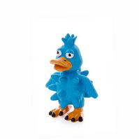 Latexová kachna s bodlinami, modrá, pískací hračka pro psy, 13 cm, ideální pro aktivní hru