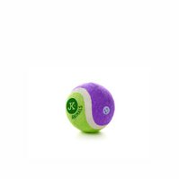 Tenisový míček XS, pískací, fialovo-zelený, 4 cm, ideální pro aktivní hru se psem